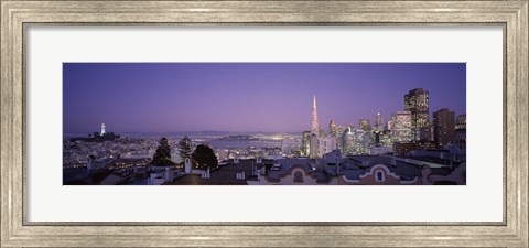 Framed View of San Francisco from Nob Hill, California Print