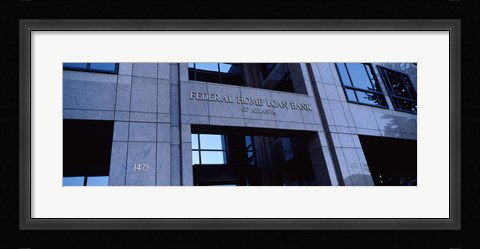 Framed Facade of a bank building, Federal Home Loan Bank, Atlanta, Fulton County, Georgia, USA Print