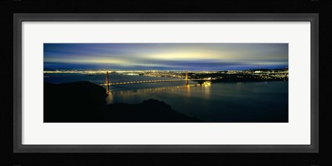 Framed Golden Gate Bridge, San Francisco Bay Print