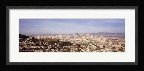 Framed Panoramic view of San Francisco, California Print