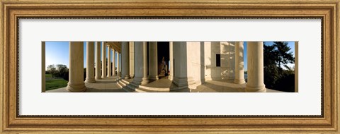 Framed Columns of a memorial, Jefferson Memorial, Washington DC, USA Print