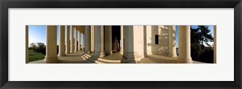 Framed Columns of a memorial, Jefferson Memorial, Washington DC, USA Print
