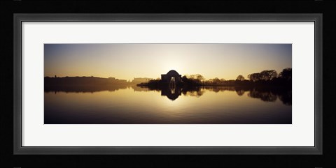 Framed Jefferson Memorial, Tidal Basin, Potomac River, Washington DC Print