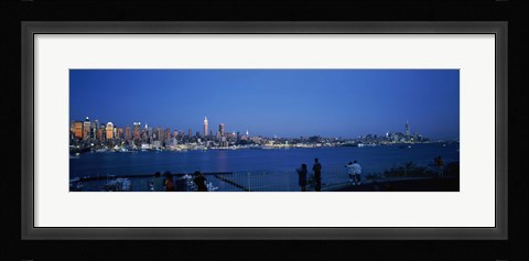 Framed City viewed from Hamilton Park, New York City, New York State Print