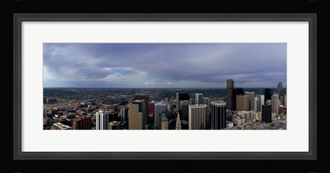 Framed Buildings in a city, Denver, Denver county, Colorado Print