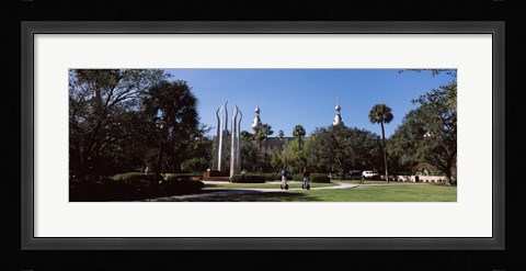Framed University students in the campus, Plant Park, University Of Tampa, Tampa, Hillsborough County, Florida, USA Print