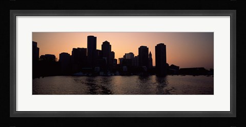 Framed Boston skyline, Massachusetts Print