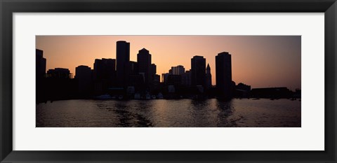 Framed Boston skyline, Massachusetts Print