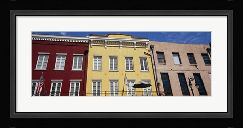 Framed Low angle view of buildings, French Market, French Quarter, New Orleans, Louisiana, USA Print