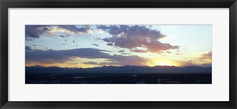 Framed City at the sunrise, Denver, Colorado, USA Print