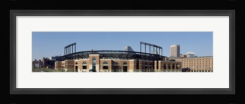 Framed Baseball park in a city, Oriole Park at Camden Yards, Baltimore, Maryland, USA Print
