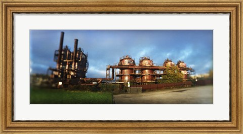 Framed Old oil refinery, Gasworks Park, Seattle, King County, Washington State, USA Print