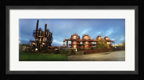 Framed Old oil refinery, Gasworks Park, Seattle, King County, Washington State, USA Print