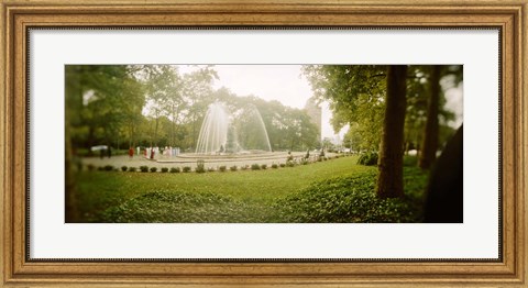 Framed Fountain in a park, Prospect Park, Brooklyn, New York City, New York State, USA Print