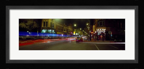 Framed Traffic on the road, Lincoln Park, Chicago, Illinois, USA Print