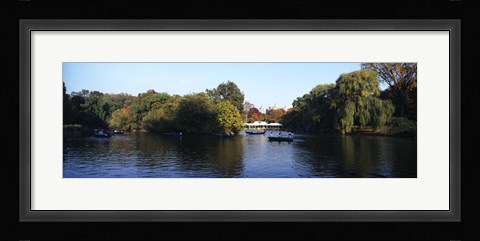 Framed Lake in a park, Central Park, Manhattan, New York City, New York State, USA Print