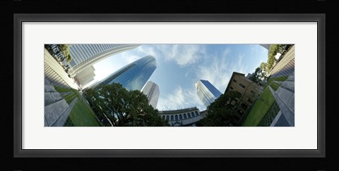 Framed Low angle view of skyscrapers, Houston, Harris county, Texas, USA Print