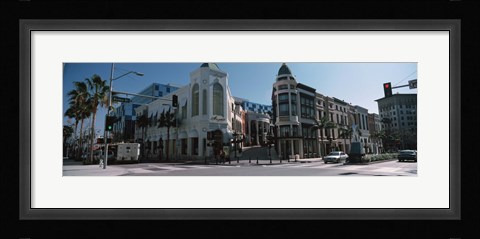 Framed Street Corner at Rodeo Drive, Beverly Hills, California Print
