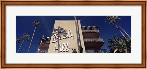 Framed Low angle view of a hotel, Beverly Hills Hotel, Beverly Hills, Los Angeles County, California, USA Print