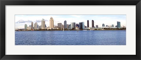 Framed Buildings at the waterfront, view from Coronado Island, San Diego, California, USA 2010 Print