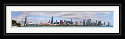Framed City at the waterfront, Lake Michigan, Chicago, Cook County, Illinois, USA 2010 Print