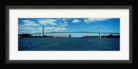 Framed Ambassador Bridge, Detroit Print