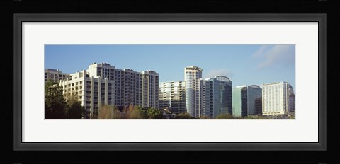 Framed Skyscrapers in a city, Lake Eola, Orlando, Orange County, Florida, USA Print