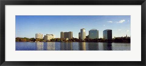 Framed Lake Eola, Orlando, Florida (distant view) Print
