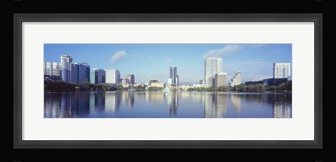 Framed Lake Eola Waterfront, Orlando, Florida Print