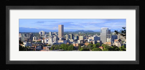 Framed Portland skyline, Oregon Print
