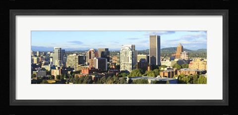 Framed Skyscrapers in a city, Portland, Oregon Print