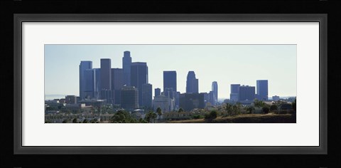 Framed Skyscrapers in a city, Los Angeles, California, USA 2009 Print