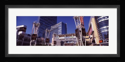 Framed Skyscrapers in a city, Nokia Plaza, City of Los Angeles, California, USA Print