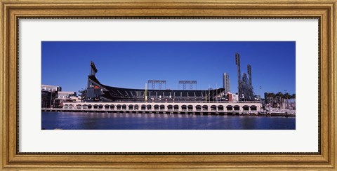 Framed Baseball park at the waterfront, AT&amp;T Park, 24 Willie Mays Plaza, San Francisco, California, USA Print