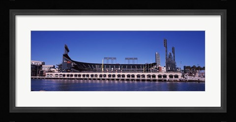 Framed Baseball park at the waterfront, AT&amp;T Park, 24 Willie Mays Plaza, San Francisco, California, USA Print