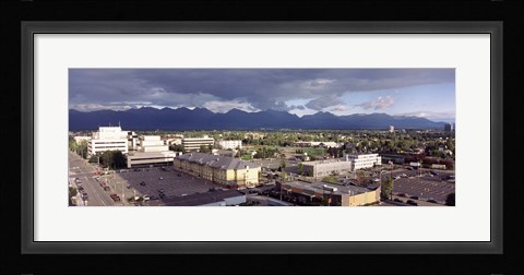 Framed Dark Skies Over Anchorage, Alaska Print