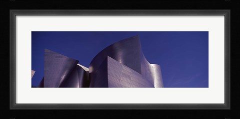 Framed Walt Disney Concert Hall Building Against a Blue Sky, Los Angeles Print