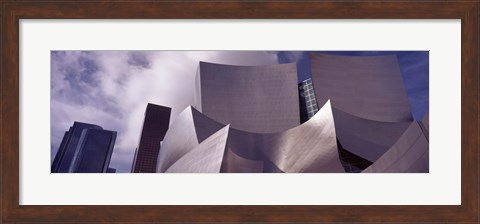 Framed Low angle view of Walt Disney Concert Hall, Los Angeles Print