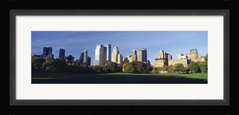 Framed Skyscrapers in a city, Central Park, Manhattan, New York City, New York State, USA 2010 Print