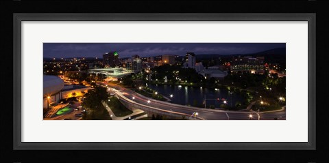 Framed High angle view of a city, Big Spring Park, Huntsville, Madison County, Alabama, USA Print