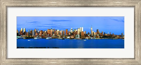Framed Manhattan skyline, New York City, New York State, USA Print