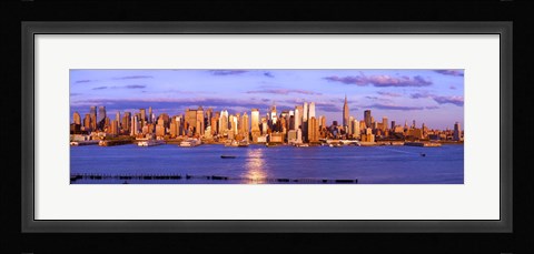 Framed Skyscrapers in a city, Manhattan, New York City, New York State, USA Print