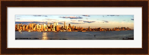 Framed View of Manhattan from New Jersey Print