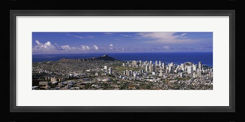 Framed Honolulu, Oahu, Honolulu County, Hawaii, USA 2010 Print
