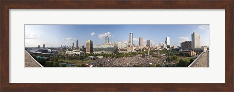 Framed Fourth of July Festival, Centennial Olympic Park, Atlanta, Georgia, USA Print