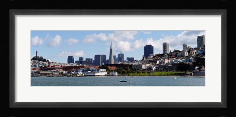 Framed City at the waterfront, Coit Tower, Telegraph Hill, San Francisco, California Print