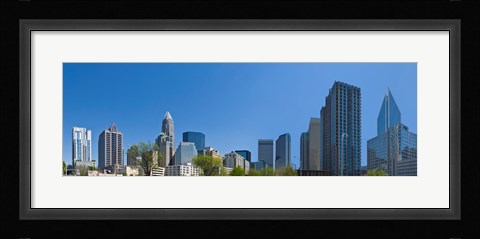 Framed Skyscrapers in Charlotte, North Carolina Print