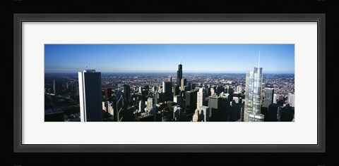 Framed Skyscrapers in a city, Trump Tower, Chicago, Cook County, Illinois, USA 2011 Print