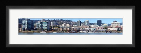 Framed Buildings at the waterfront, Portland, Multnomah County, Oregon, USA 2011 Print