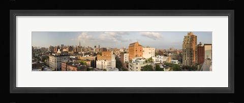 Framed Low rise buildings in a city, Manhattan, New York City, New York State, USA Print